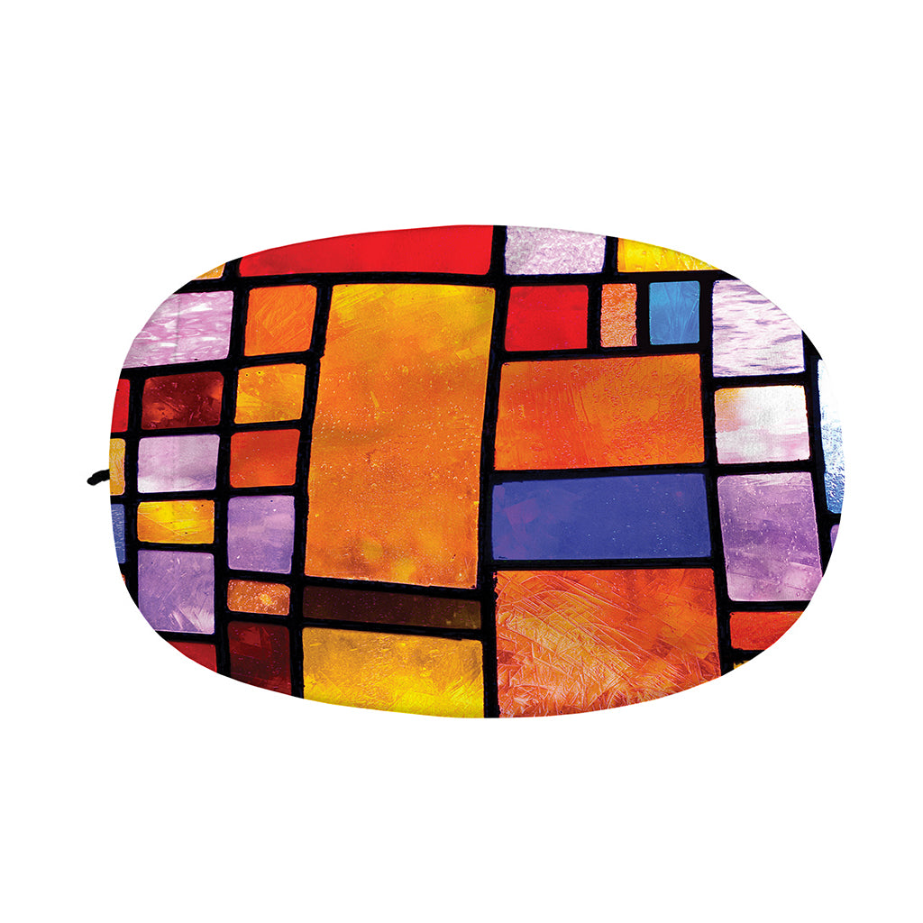 Colorful Stained Glass Mosaic Print Car Side Mirror Covers