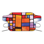 Colorful Stained Glass Mosaic Print Car Windshield Snow Cover