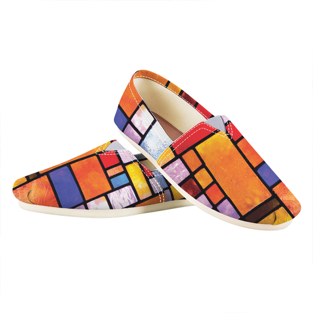 Colorful Stained Glass Mosaic Print Casual Shoes