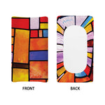 Colorful Stained Glass Mosaic Print Changing Pad Cover