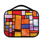 Colorful Stained Glass Mosaic Print Classic Bible Case