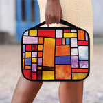 Colorful Stained Glass Mosaic Print Classic Bible Case