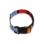Colorful Stained Glass Mosaic Print Dog Collar