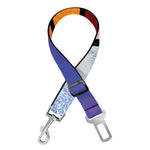 Colorful Stained Glass Mosaic Print Dog Seat Belt