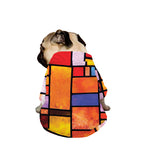 Colorful Stained Glass Mosaic Print Dog Zip Up Jacket