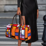 Colorful Stained Glass Mosaic Print Duffle Bag