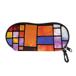 Colorful Stained Glass Mosaic Print Glasses Case