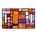 Colorful Stained Glass Mosaic Print Golf Cart Seat Cover