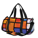 Colorful Stained Glass Mosaic Print Gym Bag