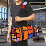 Colorful Stained Glass Mosaic Print Gym Bag