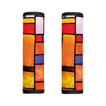 Colorful Stained Glass Mosaic Print Handle Covers
