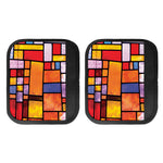 Colorful Stained Glass Mosaic Print Handle Covers