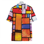 Colorful Stained Glass Mosaic Print Hawaiian Shirt
