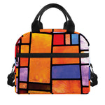 Colorful Stained Glass Mosaic Print Insulated Lunch Bag