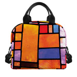 Colorful Stained Glass Mosaic Print Insulated Lunch Bag