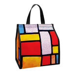 Colorful Stained Glass Mosaic Print Insulated Lunch Tote