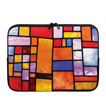Colorful Stained Glass Mosaic Print Laptop Sleeve