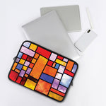 Colorful Stained Glass Mosaic Print Laptop Sleeve