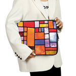 Colorful Stained Glass Mosaic Print Laptop Sleeve