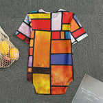Colorful Stained Glass Mosaic Print Men's Bodysuit