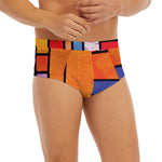 Colorful Stained Glass Mosaic Print Men's Briefs