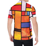 Colorful Stained Glass Mosaic Print Men's Shirt
