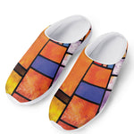 Colorful Stained Glass Mosaic Print Mesh Casual Shoes