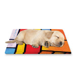 Colorful Stained Glass Mosaic Print Pet Cooling Mat Cover
