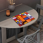 Colorful Stained Glass Mosaic Print Placemat