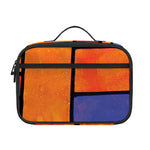 Colorful Stained Glass Mosaic Print Portable Lunch Bag