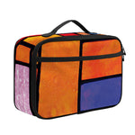 Colorful Stained Glass Mosaic Print Portable Lunch Bag