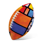 Colorful Stained Glass Mosaic Print Rugby Ball