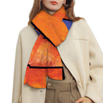 Colorful Stained Glass Mosaic Print Scarf