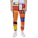 Colorful Stained Glass Mosaic Print Scuba Joggers