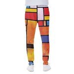 Colorful Stained Glass Mosaic Print Scuba Joggers