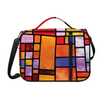 Colorful Stained Glass Mosaic Print Shoulder Strap Bible Bag