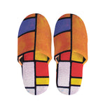 Colorful Stained Glass Mosaic Print Slippers