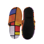 Colorful Stained Glass Mosaic Print Slippers