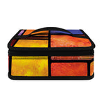 Colorful Stained Glass Mosaic Print Small Lunch Bag