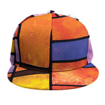 Colorful Stained Glass Mosaic Print Snapback Cap