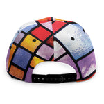 Colorful Stained Glass Mosaic Print Snapback Cap