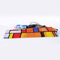 Colorful Stained Glass Mosaic Print Sports Towel