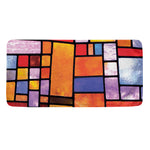Colorful Stained Glass Mosaic Print Towel