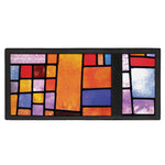 Colorful Stained Glass Mosaic Print Trifold Wallet