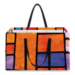 Colorful Stained Glass Mosaic Print Utility Tote Bag