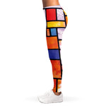 Colorful Stained Glass Mosaic Print Women's Leggings
