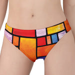 Colorful Stained Glass Mosaic Print Women's Panties