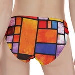Colorful Stained Glass Mosaic Print Women's Panties