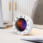 Colorful Stardust Galaxy Space Print Alarm Clock