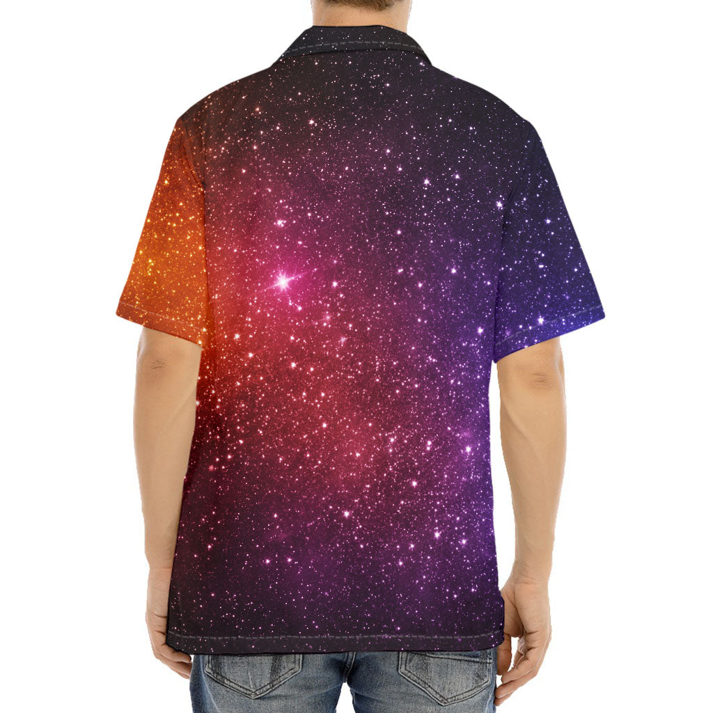 Colorful Stardust Galaxy Space Print Aloha Shirt